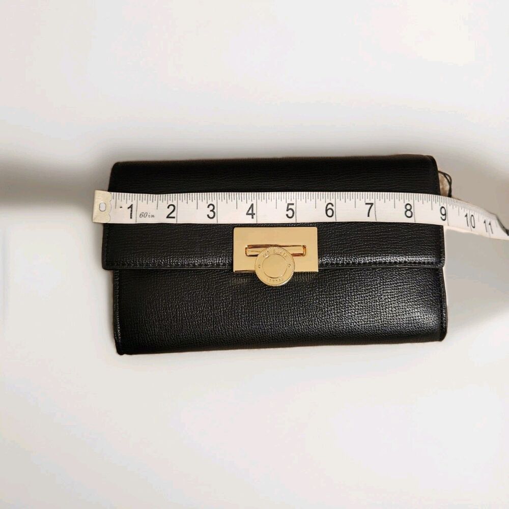NWT Ted Baker Leather Clutch/Chain Crossbody Bag Black - Picture 2 of 8